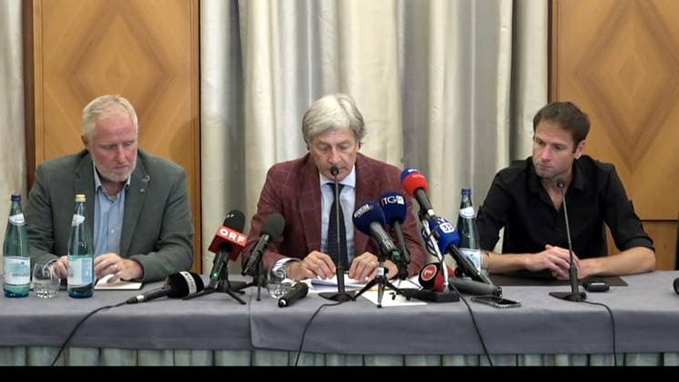 Italy: Alex Schwazer calls a press conference in Bolzano regarding new doping allegations made by the German NADA