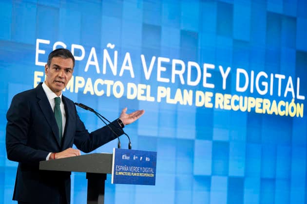 Spain: Pedro Sánchez takes part in the ‘A Green and Digital Spain’ event on the Recovery Plan in Madrid