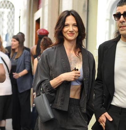 Milan Men’s Fashion Week, guests at the Giorgio Armani fashion show