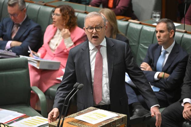 Australia: Question Time with Anthony Albanese in Parliament in Canberra