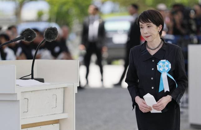 Japan: World War II memorial service attended by Prime Minister Sanae Takaichi in Okinawa