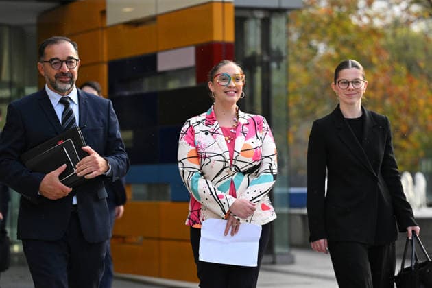 Australia: Andrew Grech and Felicity Button hold a press conference in Melbourne