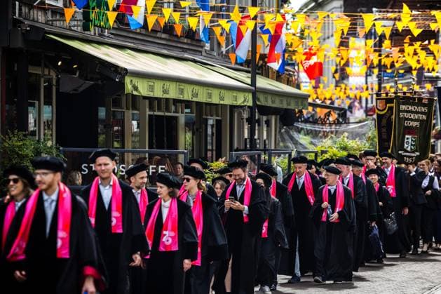 The Netherlands: a procession of professors to mark the start of Eindhoven University of Technology’s anniversary year