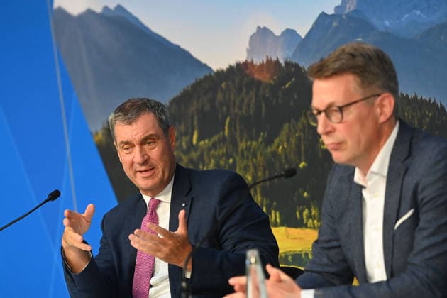 Bavaria, press conference following the State Government’s cabinet meeting in Munich