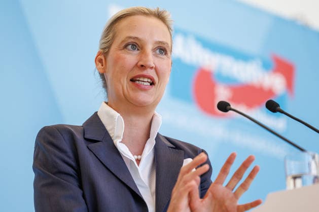 Berlin, AfD press conference