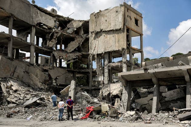 War in the Middle East, Lebanon, impressions from Nabatäa