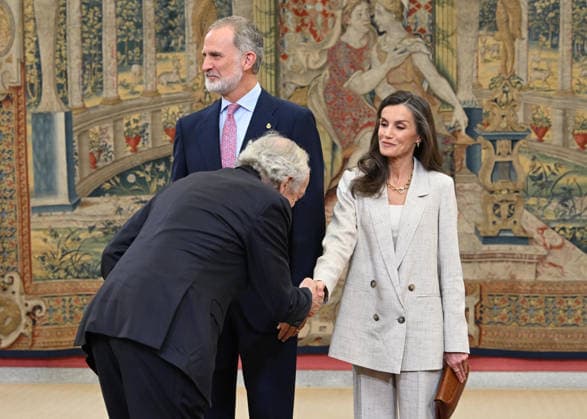 Royals, Spain, Felipe and Letizia of Spain, the King and Queen, at a meeting with the Board of Trustees of the Princess of Asturias Foundation in Madr