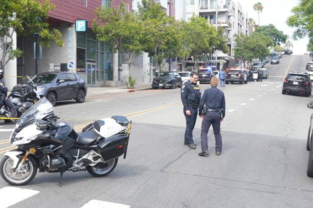 USA: Police operation following a shooting in San Diego