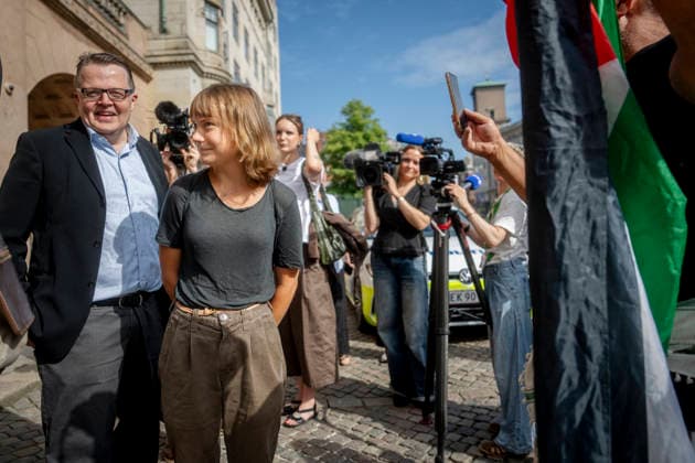 Denmark: Greta Thunberg appears before the City Court in Copenhagen