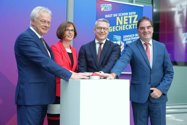 Berlin, launch of the Mobilfunk Check app