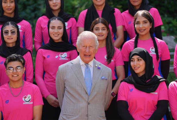 King Charles III meets the Afghan women’s national cricket team
