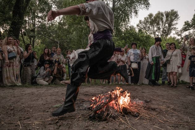 Ukraine, Midsummer celebrations near Kyiv