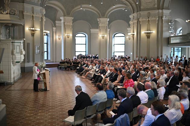 Berlin, St John’s Day service at the French Church in Friedrichstadt on Gendarmenmarkt