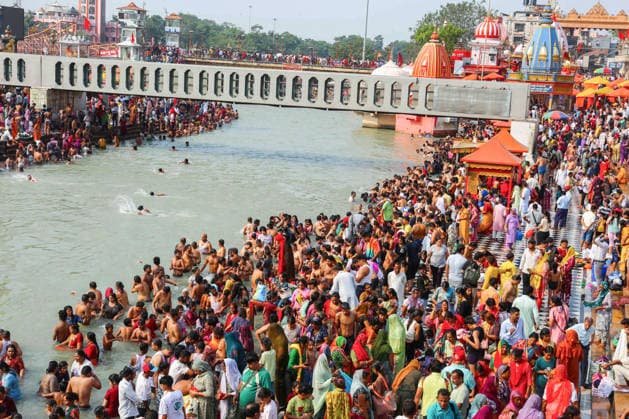 India: Devotees take a sacred bath to mark the Nirjala Ekadashi festival in Haridwar