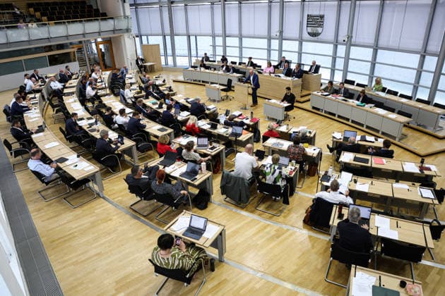Saxony-Anhalt, State Parliament session in Magdeburg