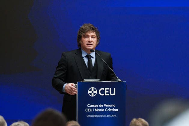 Spain: Javier Milei visits the Universidad San Pablo CEU in Madrid