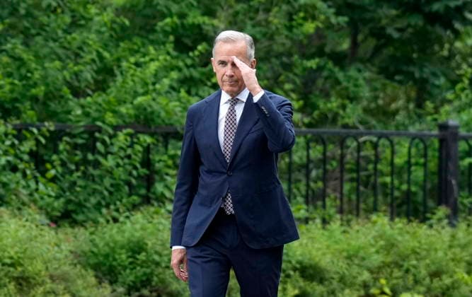 Canada: Mark Carney speaks at 24 Sussex Drive in Ottawa