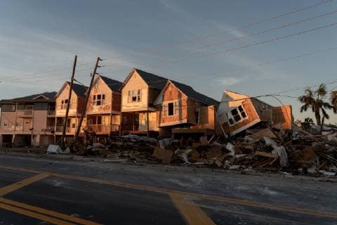 Hurricane Michael, destructions in Mexico Beach