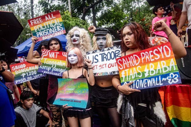 Philippines, LGBTQIA+ protest in Manila