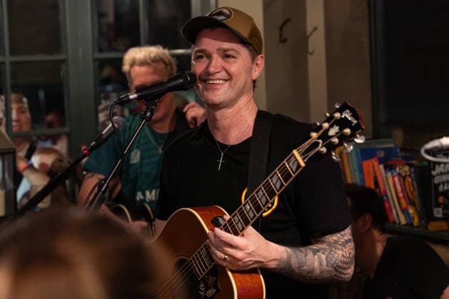 Music: The Script gig at a pub in London