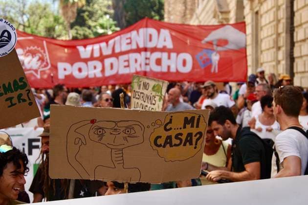 Spain, protest in Málaga