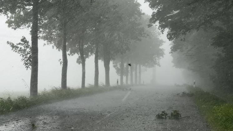 North Rhine-Westphalia, severe weather near Marsberg