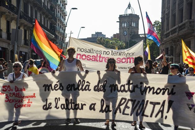 Spain, Pride Parade in Barcelona