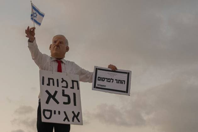 Israel: Protest against the government in Tel Aviv