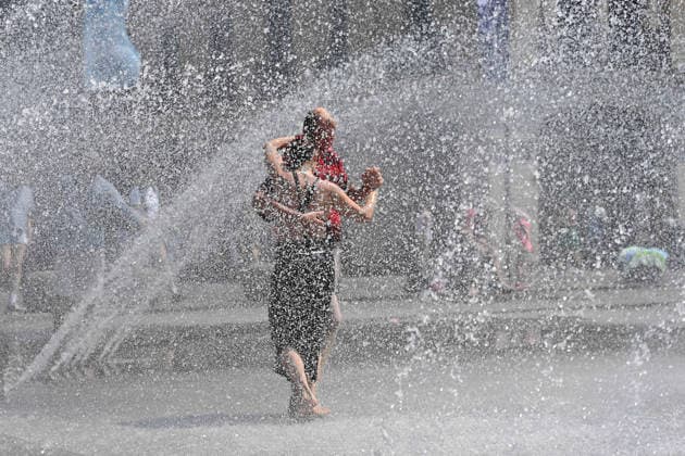 Bavaria, heatwave in Munich