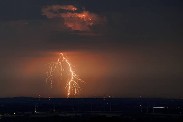 North Rhine-Westphalia, thunderstorm near Herford