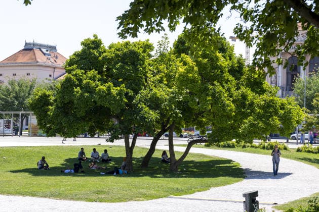 Croatia, heatwave in Zagreb