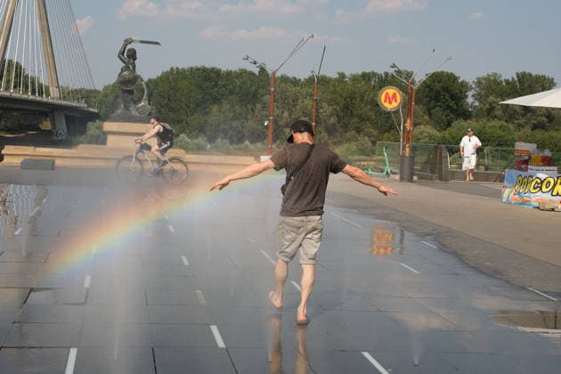 Poland, heatwave in Warsaw