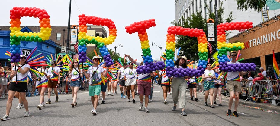 USA, Pride Parade in Chicago