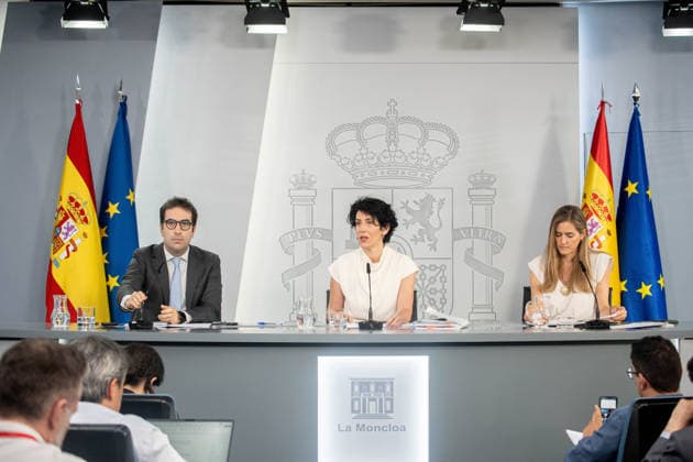 Madrid, Government press conference on the economic impact of the war in Iran