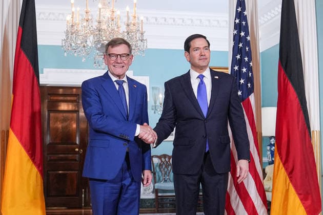 Washington DC: Marco Rubio welcomes Johann Wadephul