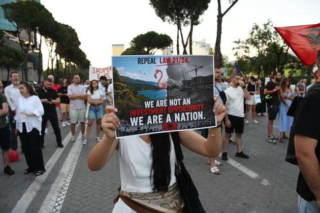 Albania: Protests against a construction project by Trump’s son-in-law, Jared Kushner, in Tirana