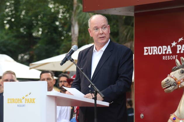 Prince Albert opens the Monaco themed area at Europa-Park in Rust