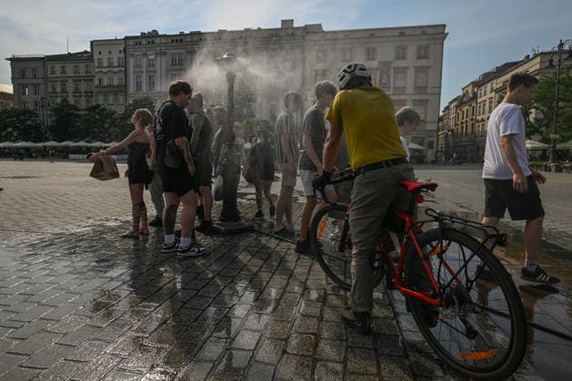 Heatwave in Poland, impressions from Kraków