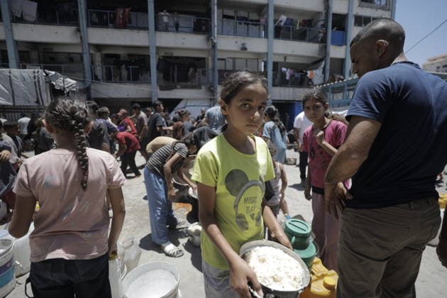 Middle East conflict, Gaza, food distribution in Gaza City