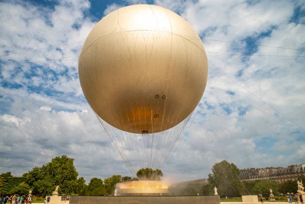 France: The Olympic cauldron for the Summer Games returns to the Jardin des Tuileries in Paris