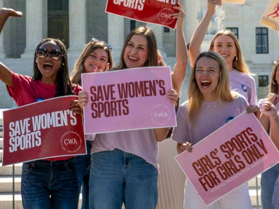 USA: Supporters celebrate Supreme Court ruling on women’s sport in Washington
