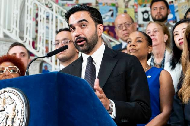 USA, Zohran Mamdani press conference in New York