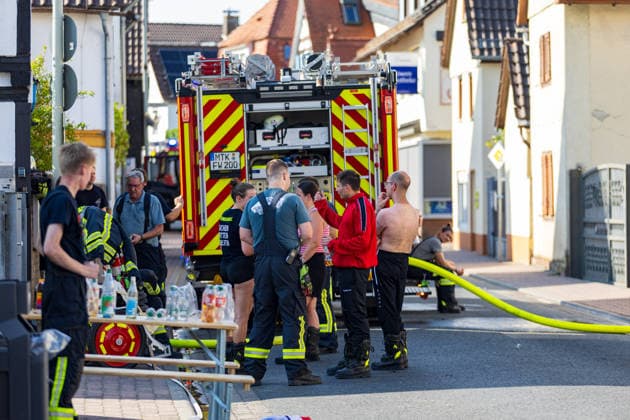 Hesse, building fire in Eschborn