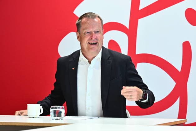 Sweden, press conference with Anders Ygeman in Stockholm