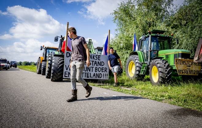 The Netherlands, farmers’ protests in Bergambacht
