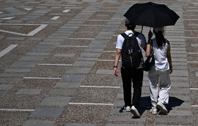 Spain, heatwave in Madrid