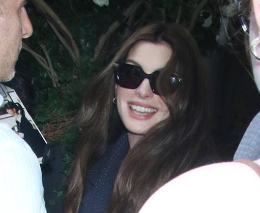 Celebrity: Anne Hathaway out and about in New York