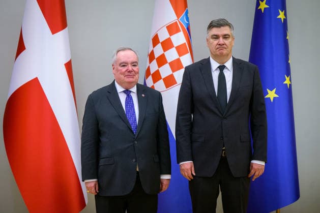 Croatia: Zoran Milanović welcomes John Timothy Dunlap, Grand Master of the Order of Malta, in Zagreb