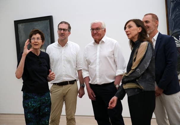 Switzerland: Frank-Walter Steinmeier visits the Fondation Beyeler in Riehen