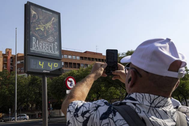 Spain, heatwave in Seville